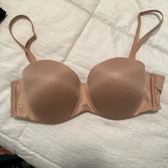 Women's Tan Strapless Bra with removable straps 34C - Picture 1 of 5